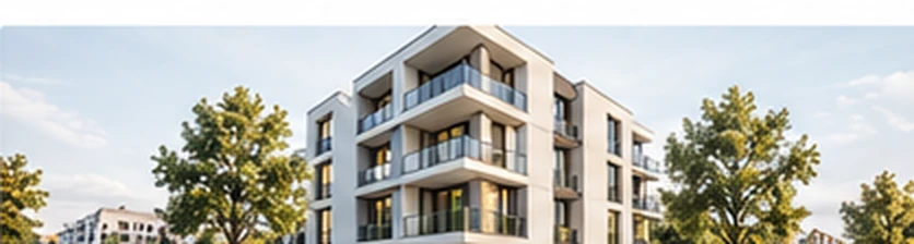 Modernes Mehrparteienhaus